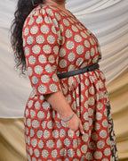 Rosy Noir Vine Plus Size Dress