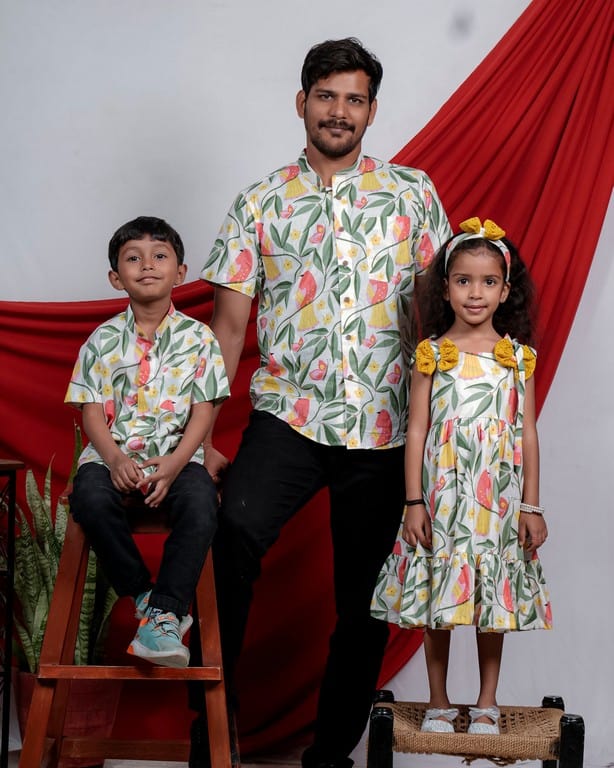 White Bird Father Kid Twinning Main image