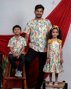 White Bird Father Kid Twinning