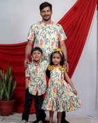 White Bird Father Kid Twinning
