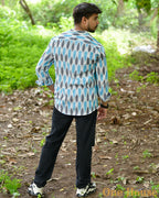 Milky White Ikat Shirt