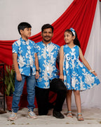 Blue Lisa Father Kid Twining