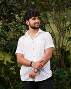 White Cutwork Football Shirt