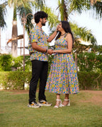 Tulip Vine Long Frill Couple Set