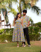 Tulip Vine Long Frill Couple Set