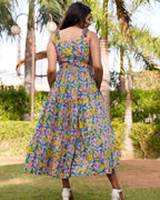 Tulip Vine Long Frill Dress