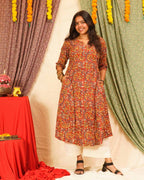 Red Floral Kiara Dawn Kurta