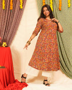 Red Floral Kiara Dawn Kurta