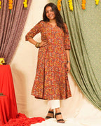 Red Floral Kiara Dawn Kurta