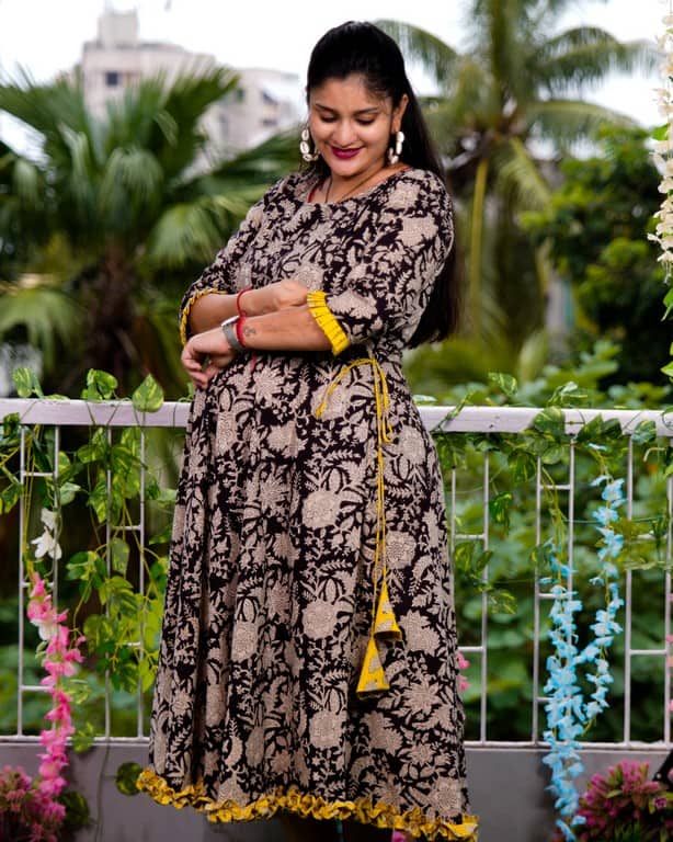 MoonStone Black Maternity Dress