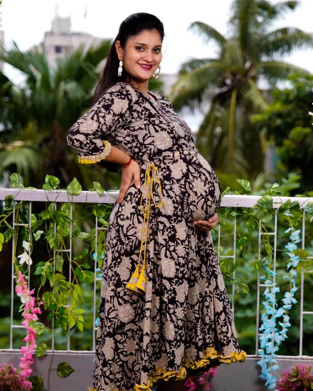 MoonStone Black Maternity Dress