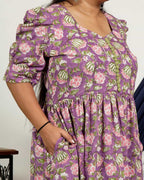 Leafing Lavender Plus Size Dress
