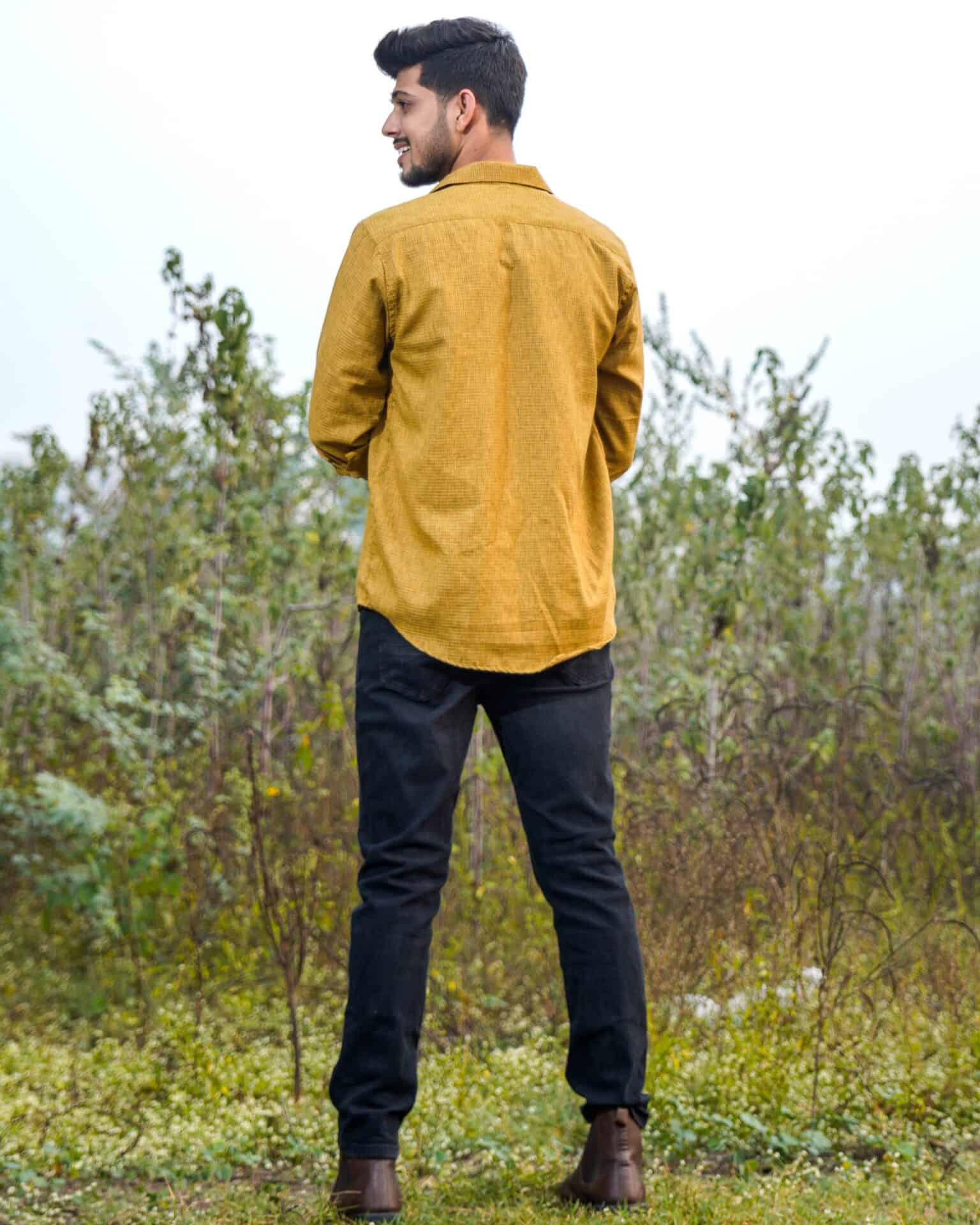 Mustard Checkered Shirt