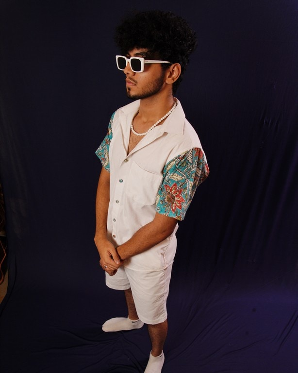 Pop Orange Bloom Shirt Main image