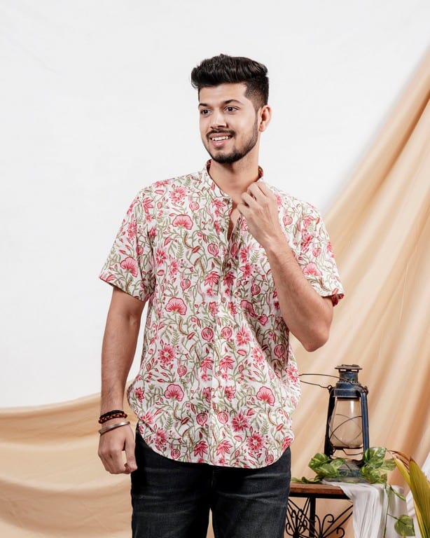 Pink Floral Shirt