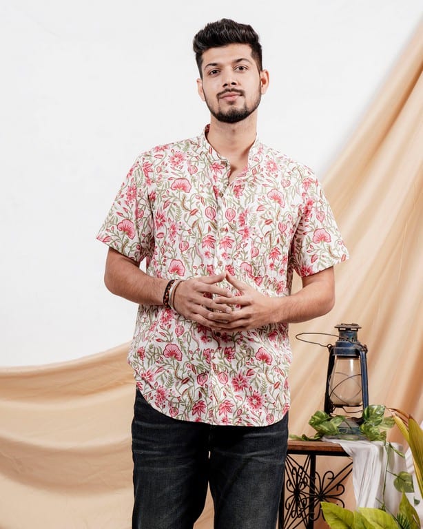 Pink Floral Shirt