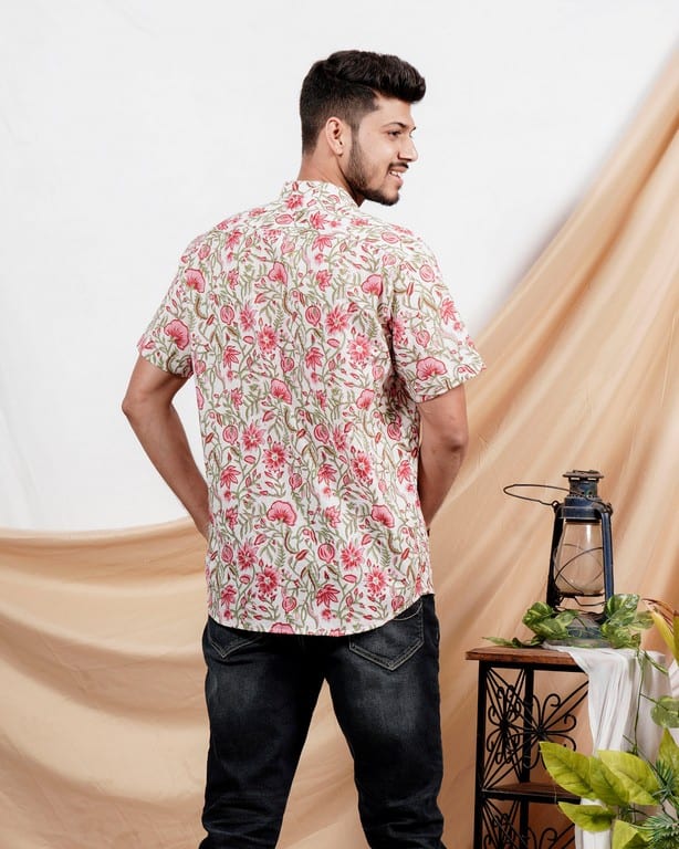 Pink Floral Shirt