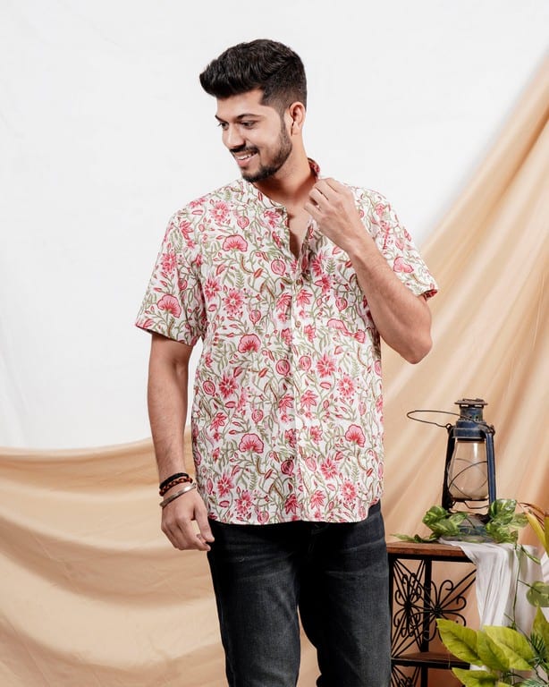 Pink Floral Shirt