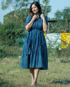 Indigo Striped Couple