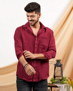 Electric Maroon Couple Set