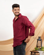 Electric Maroon Shirt