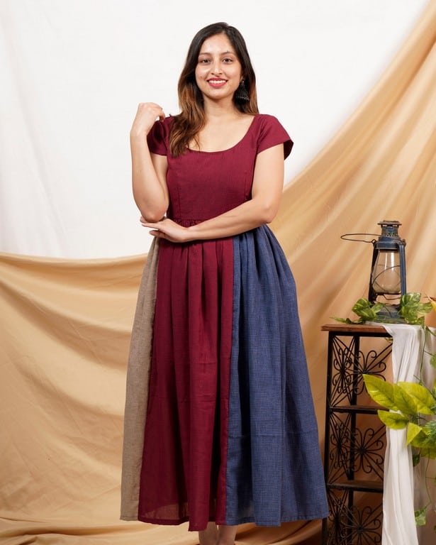 Electric Maroon Dress