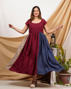 Electric Maroon Dress