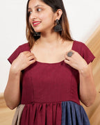 Electric Maroon Dress