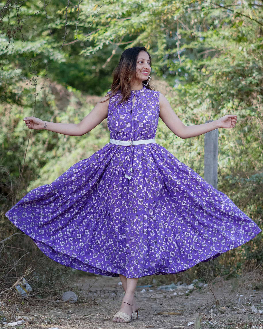 Lavender Dot Tier Couple Set