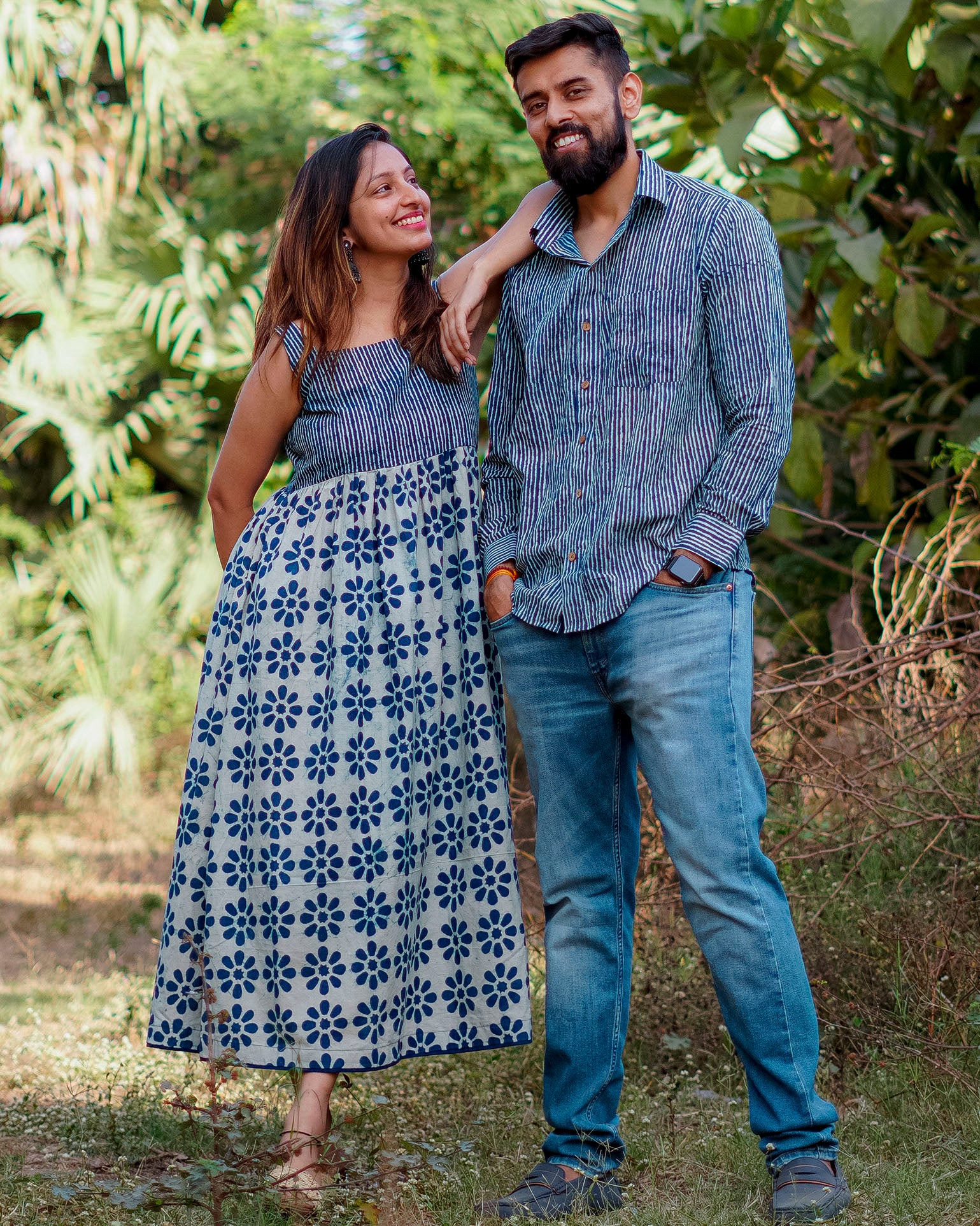 Indie Floral Midi Dress