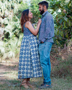 Indie Floral Midi Dress