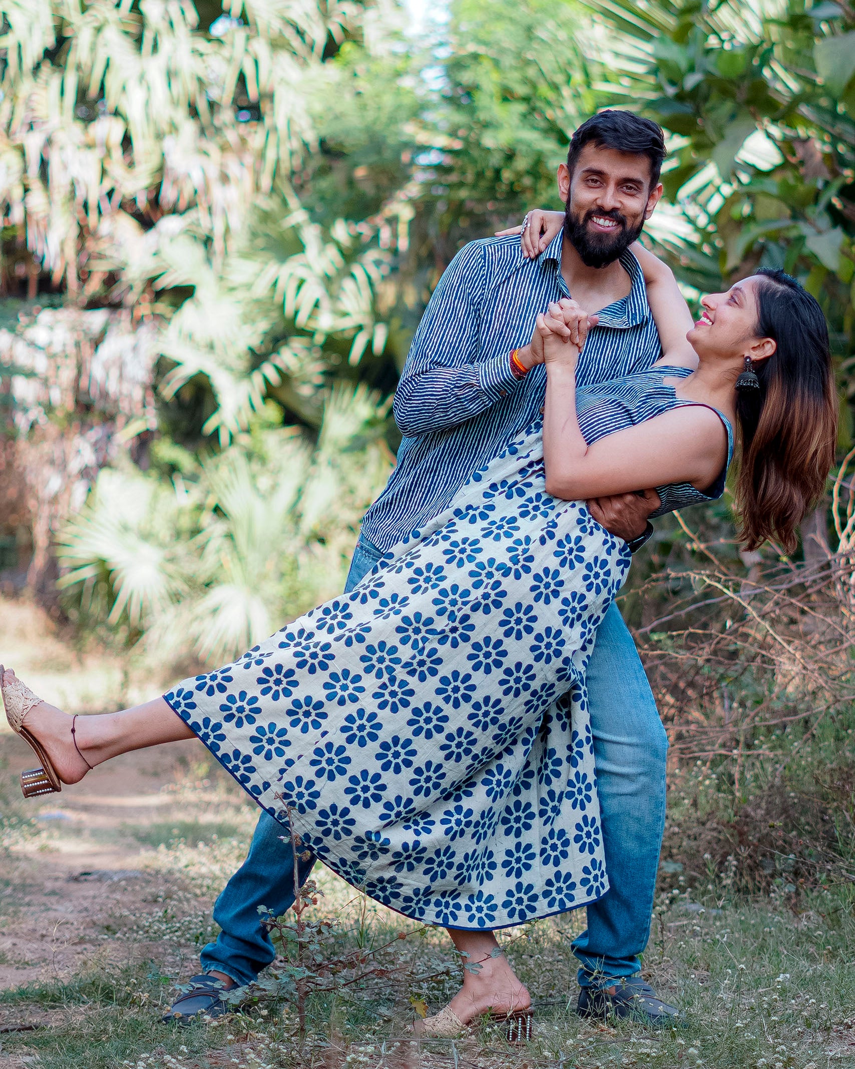 Indie Floral Midi Dress