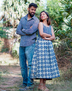 Indie Floral Midi Dress