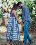 Indie Floral Midi Dress