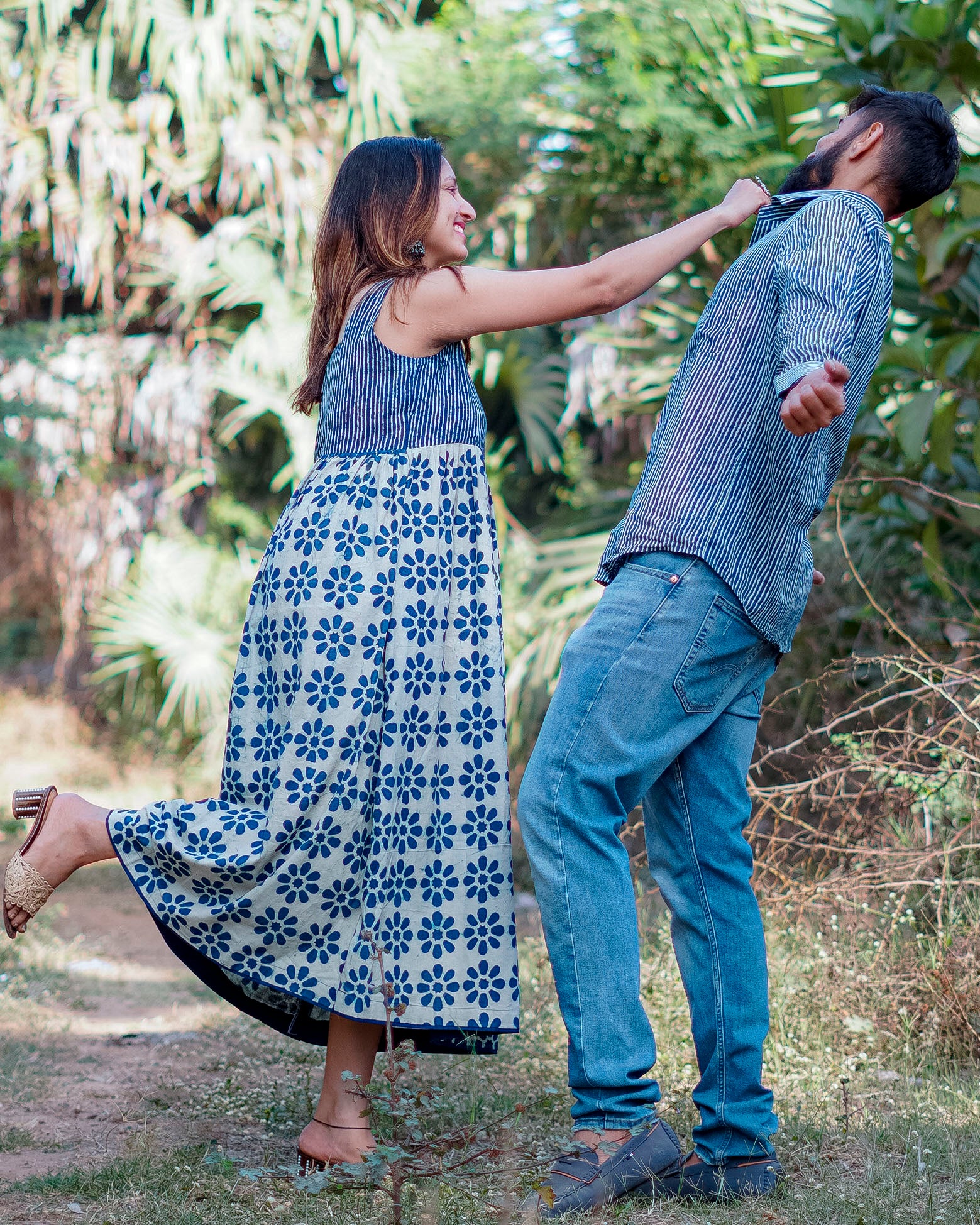 Indie Floral Midi Dress