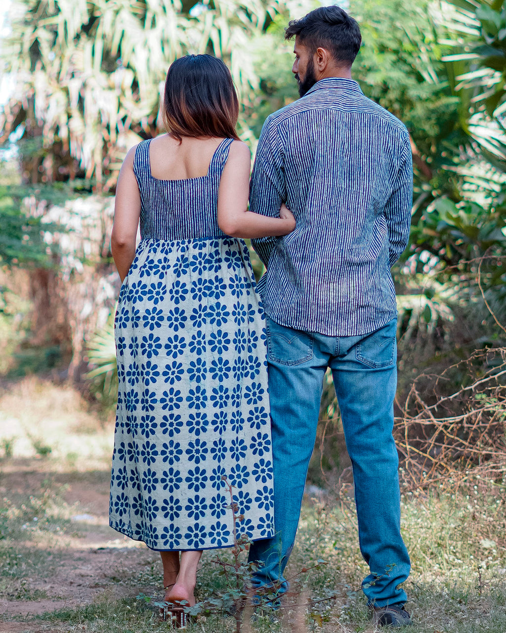 Indie Floral Midi Dress