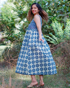 Indie Floral Midi Dress