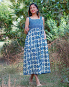 Indie Floral Midi Dress