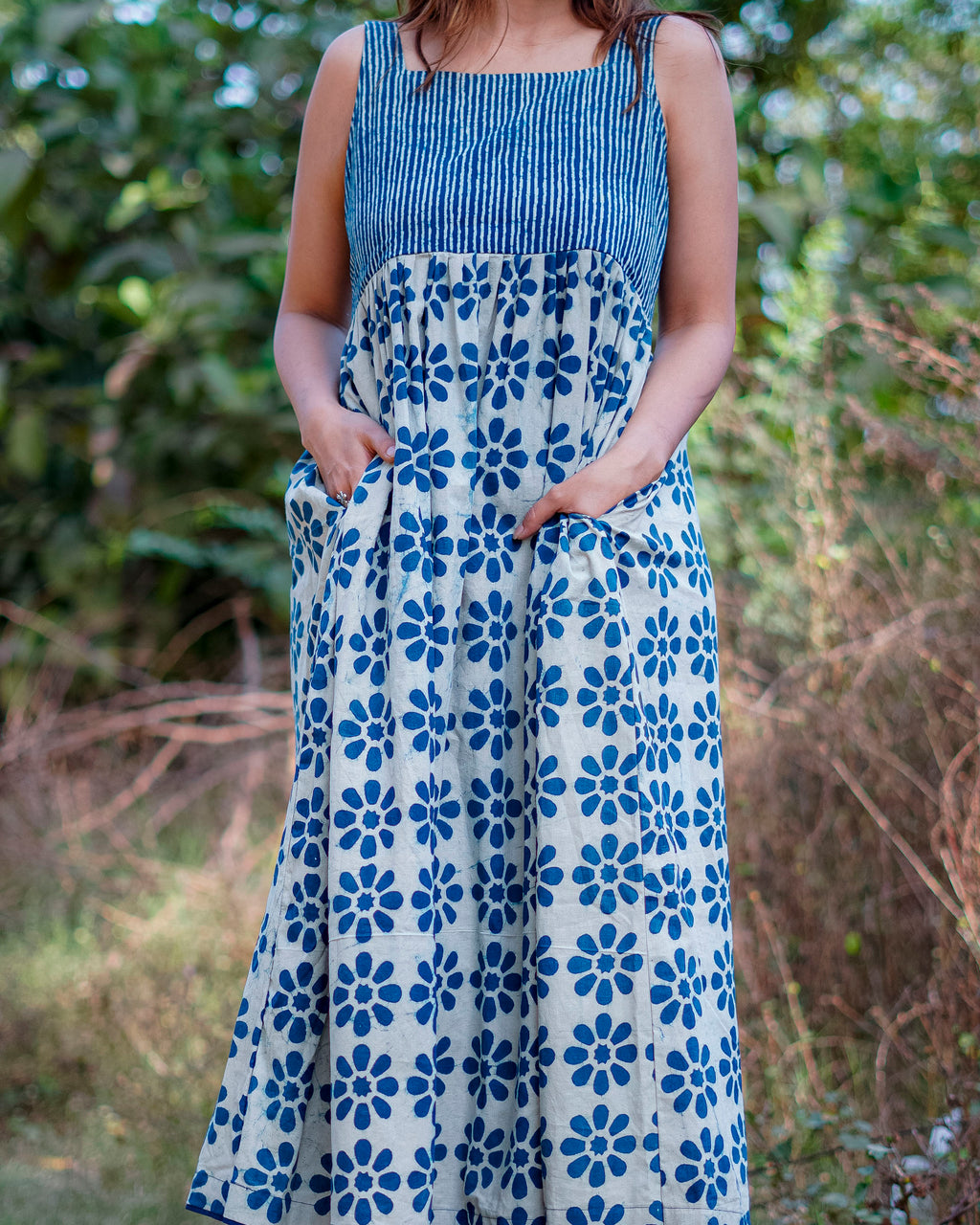 Indie Floral Midi Dress