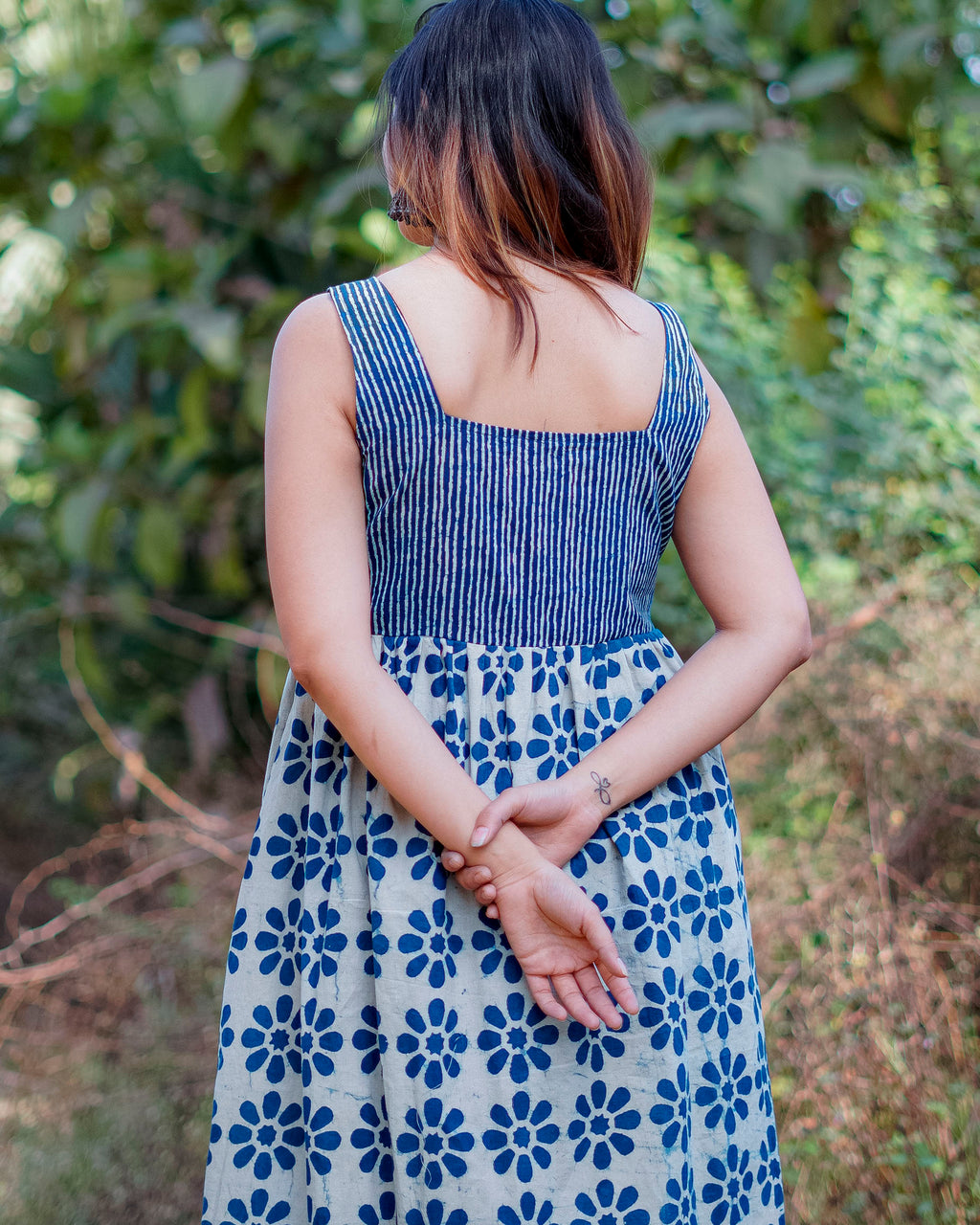 Indie Floral Midi Dress