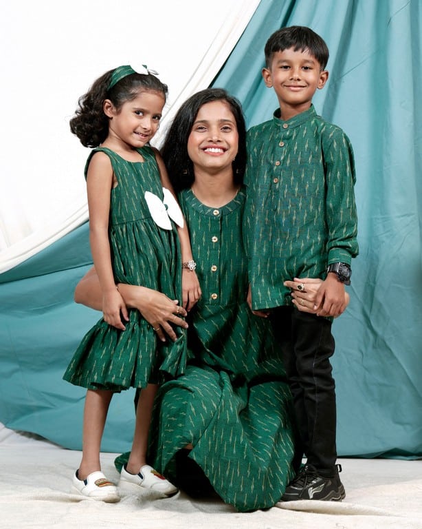 Pickle Green Glorious Mom Kid Twinning