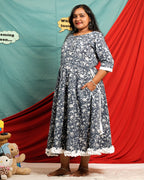 Moonstone Grey Maternity Dress