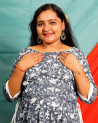 Moonstone Grey Maternity Dress