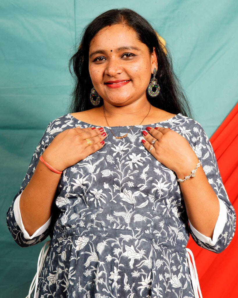 Moonstone Grey Maternity Dress