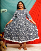 Moonstone Grey Maternity Dress