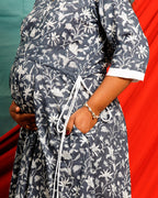 Moonstone Grey Maternity Dress