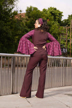Plum Molotov Maroon Ikat Retro
