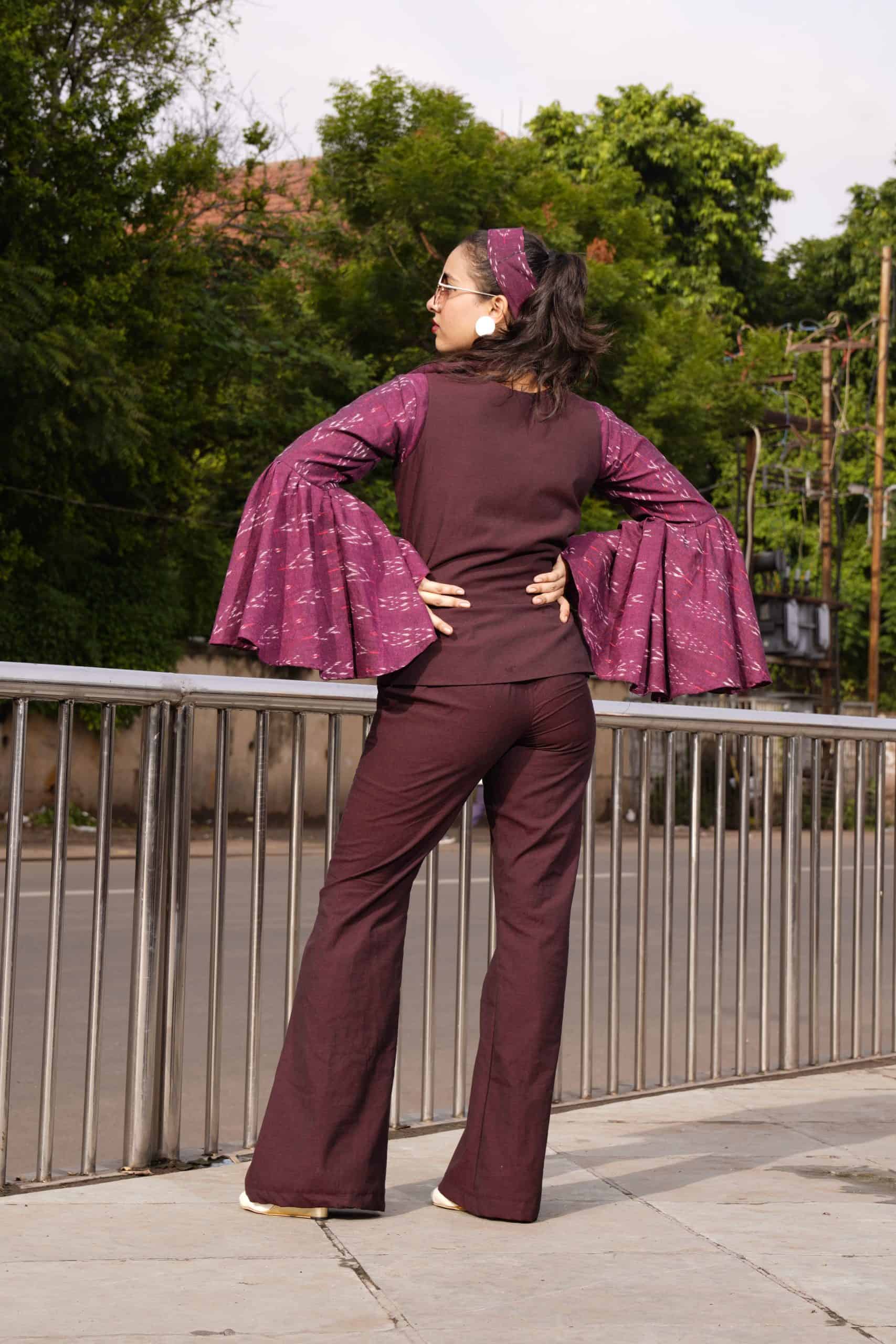 Plum Molotov Maroon Ikat Retro