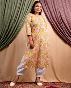 Pearl Floral Straight Kurti