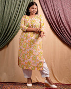 Pearl Floral Straight Maternity Kurti